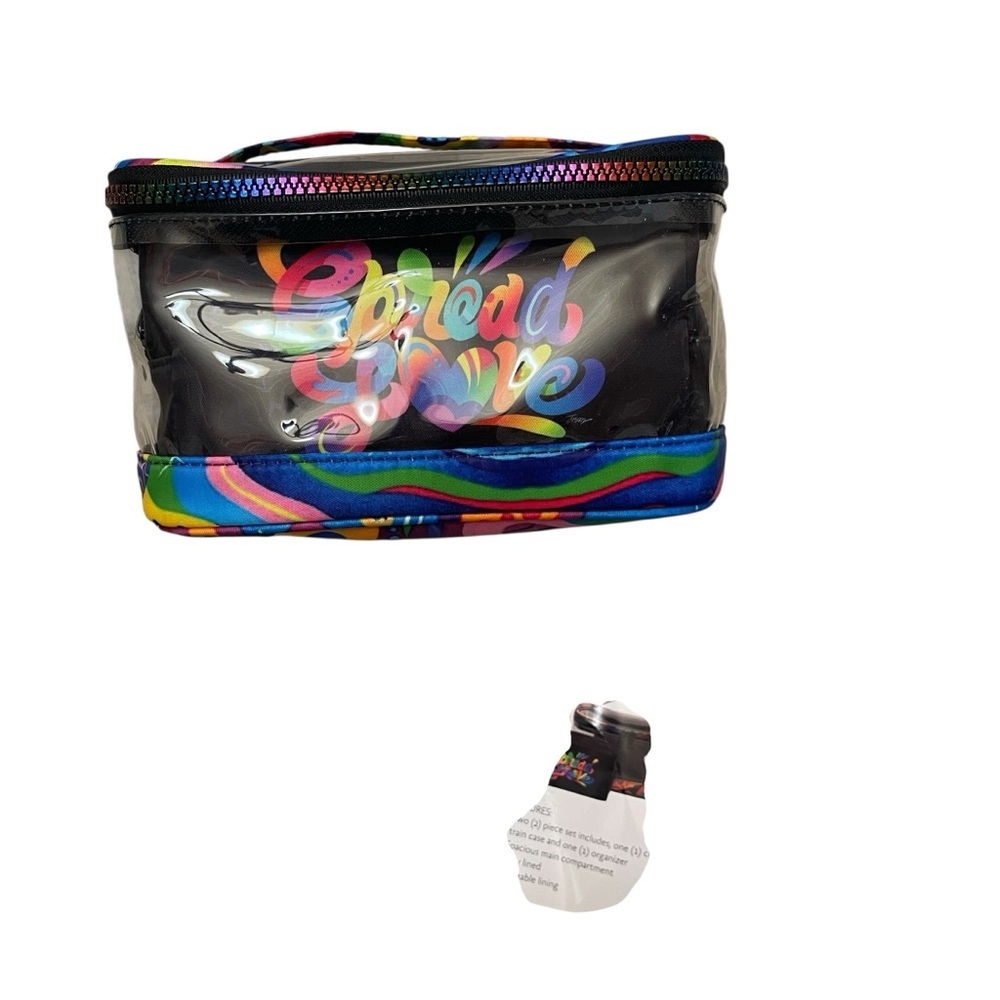 Jason Naylor Conair Collaboration Cosmetic Makeup zip Plouch Black Multicolor
